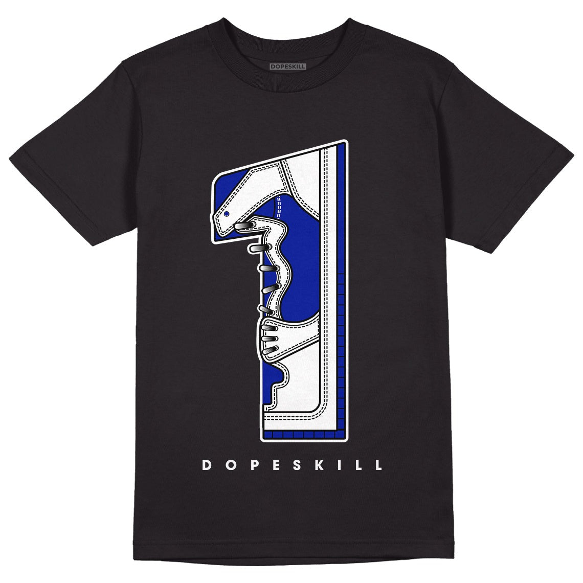 Racer Blue White Dunk Low DopeSkill T-Shirt No.1 Graphic