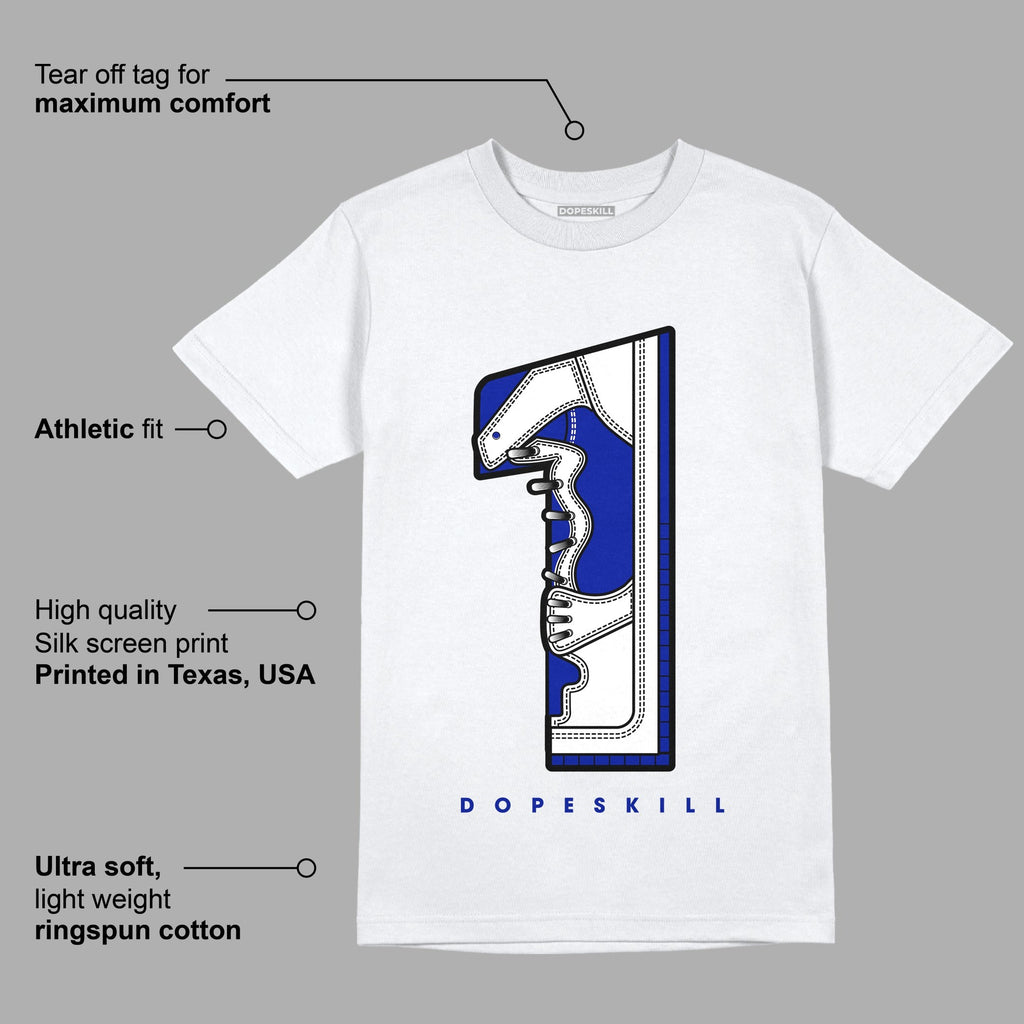 Racer Blue White Dunk Low DopeSkill T-Shirt No.1 Graphic