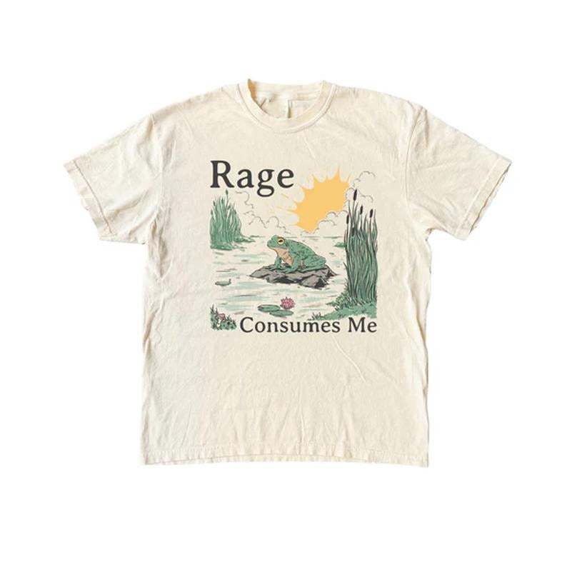 Rage Consumes Me Frog T-Shirt, Funny Frog Shirt, Meme Tee, Unisex Tee, Menswear, Menswear, Casual, Gift for her