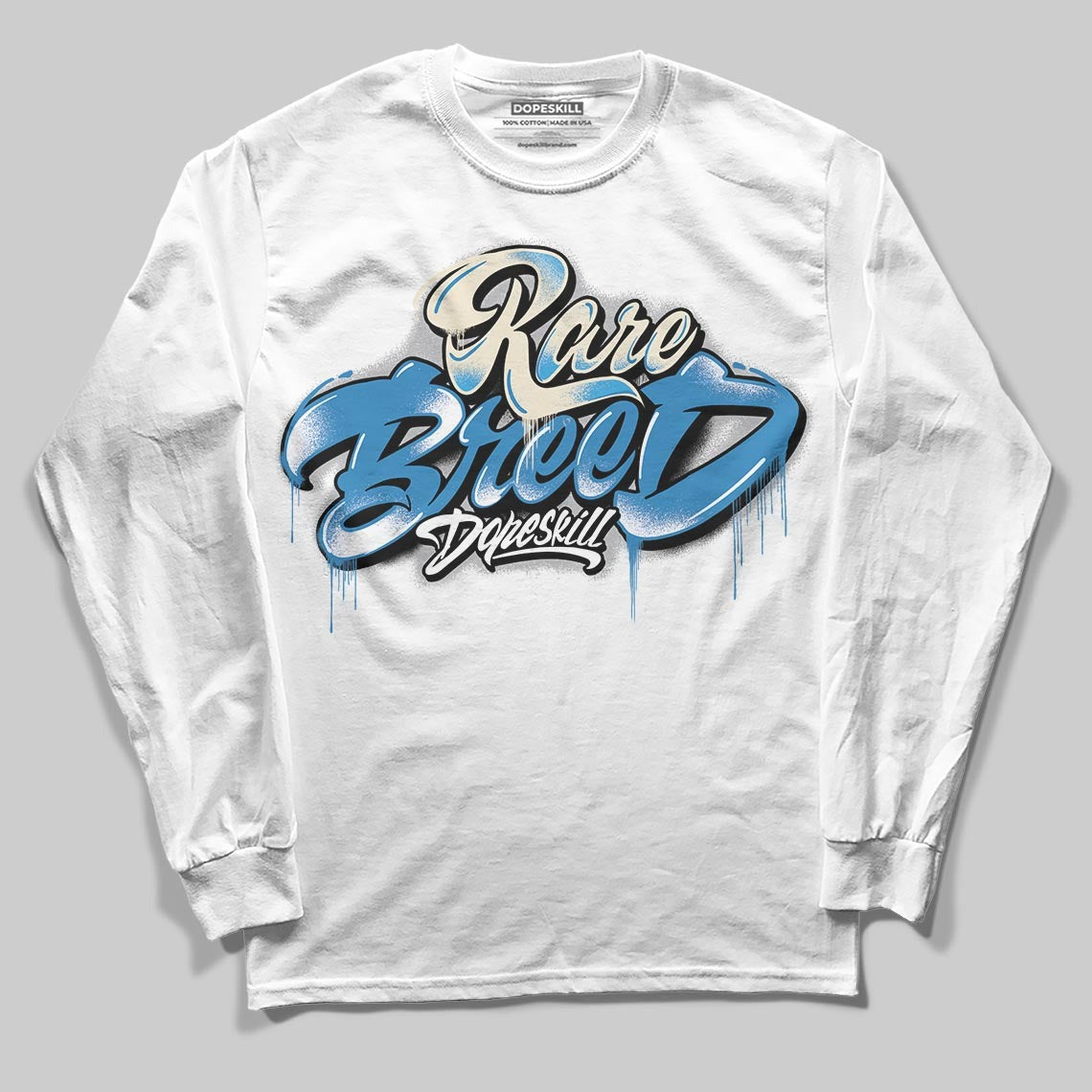 Rare Air 3s DopeSkill Long Sleeve T-Shirt Rare Breed Type Graphic