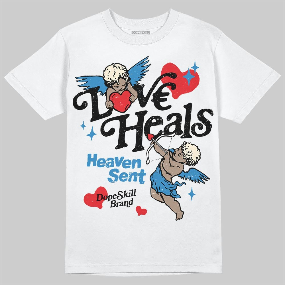 Rare Air 3s DopeSkill T-Shirt New Love Heals Graphic