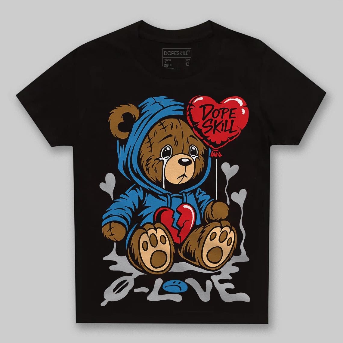 Rare Air 3s DopeSkill Toddler Kids T-shirt Broken Bear Graphic