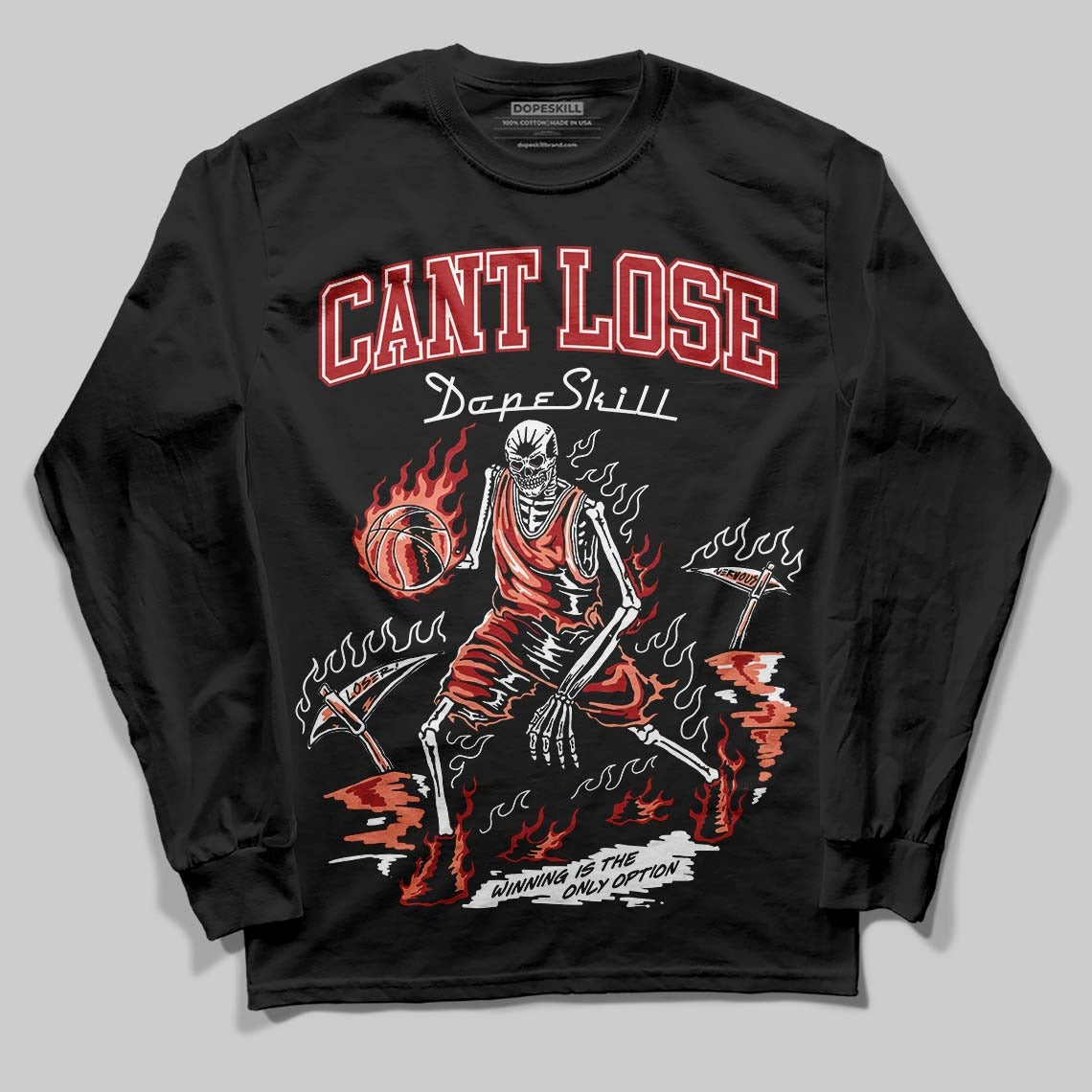Rare Air Cinnabar 1s DopeSkill Long Sleeve T-Shirt Cant Lose Graphic