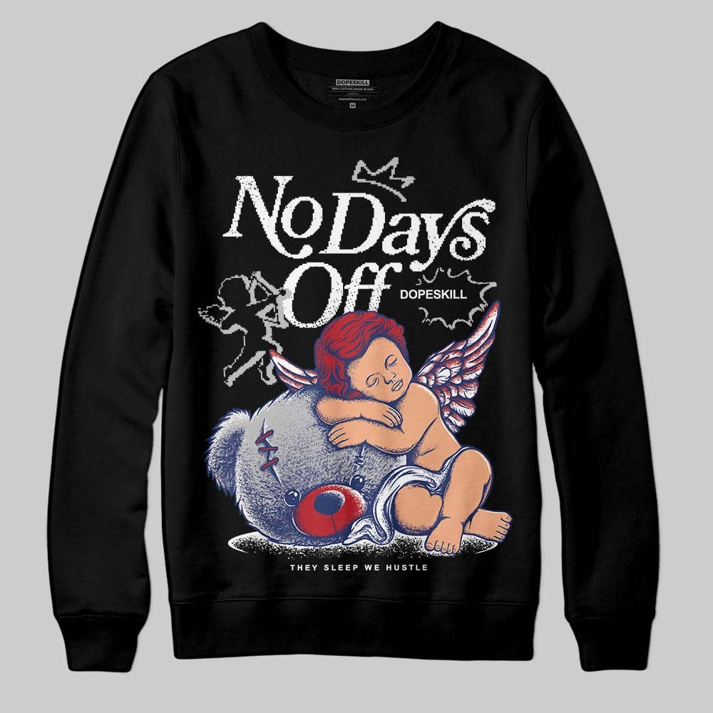 Rare Air Deep Royal Blue 1s DopeSkill Sweatshirt New No Days Off Graphic