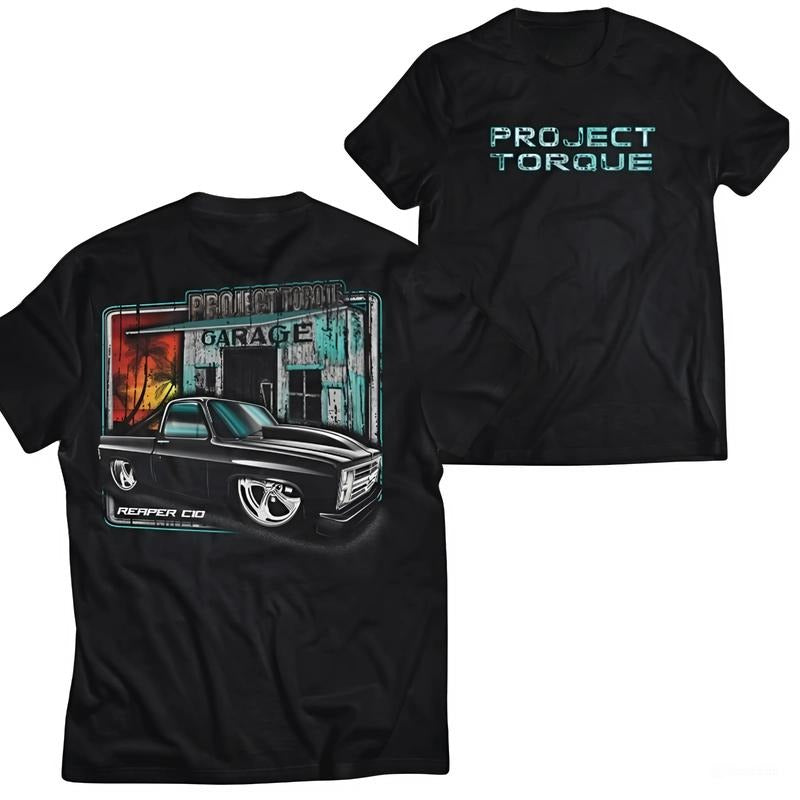 Reaper C10 T-Shirt, Graphic Car Design Tee, Unisex Cotton Casual Top, Perfect for C10 Truck Enthusiasts Menswear Classic Tops