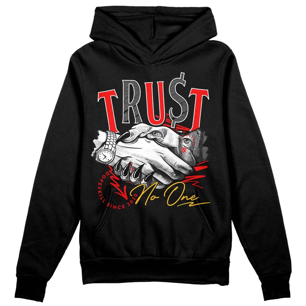 Red Collection DopeSkill Hoodie Sweatshirt Trust No One Graphic