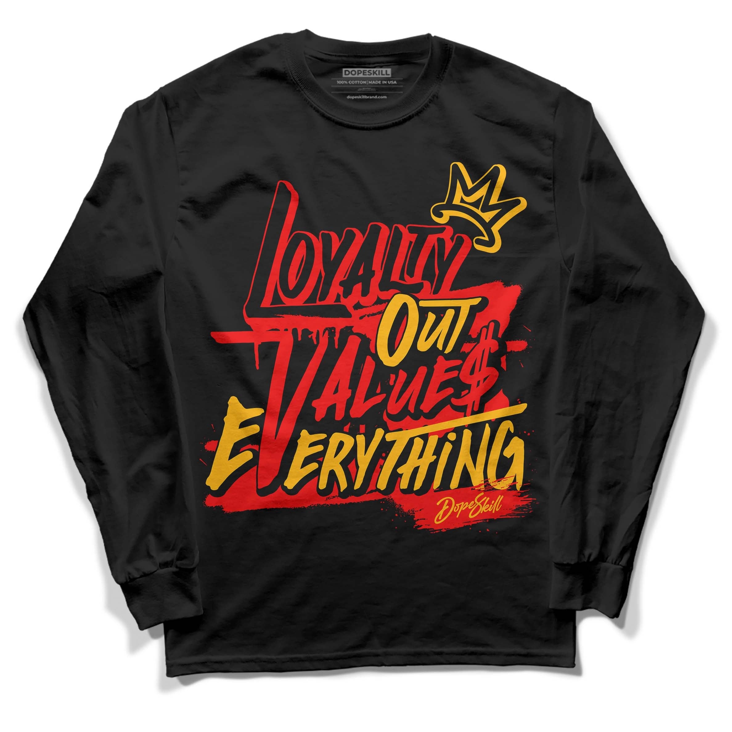 Red Collection DopeSkill Long Sleeve T-Shirt LOVE Graphic