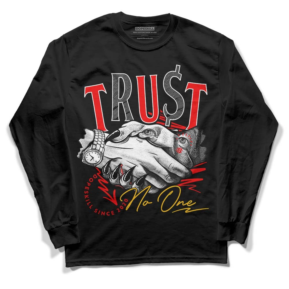 Red Collection DopeSkill Long Sleeve T-Shirt Trust No One Graphic