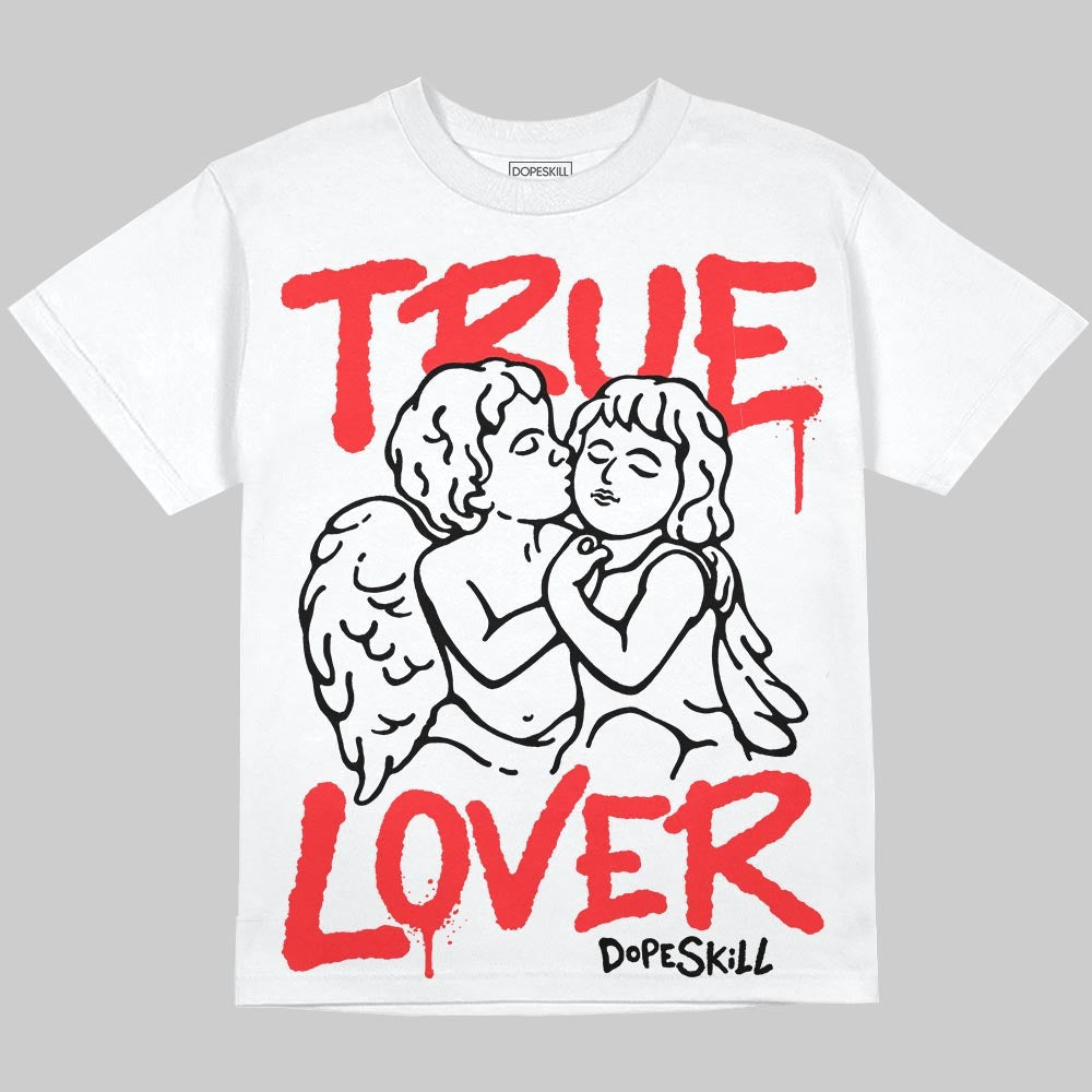 Red Collection DopeSkill Oversize Print T-Shirt True Lover Graphic