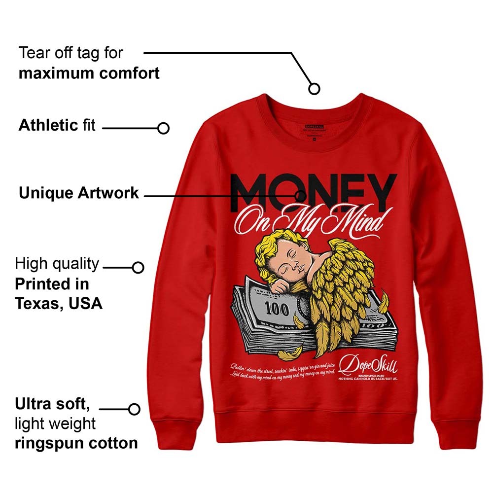 Red Collection DopeSkill Red Sweatshirt MOMM Graphic
