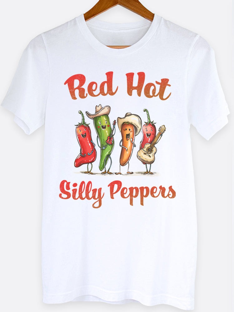 Red Hot Silly Peppers Graphic Tee