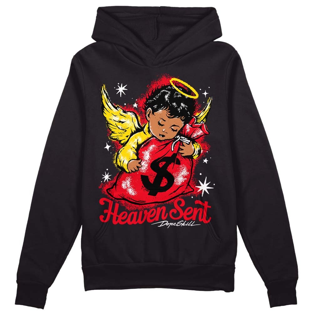 Red Thunder 4s DopeSkill Hoodie Sweatshirt Heaven Sent Graphic