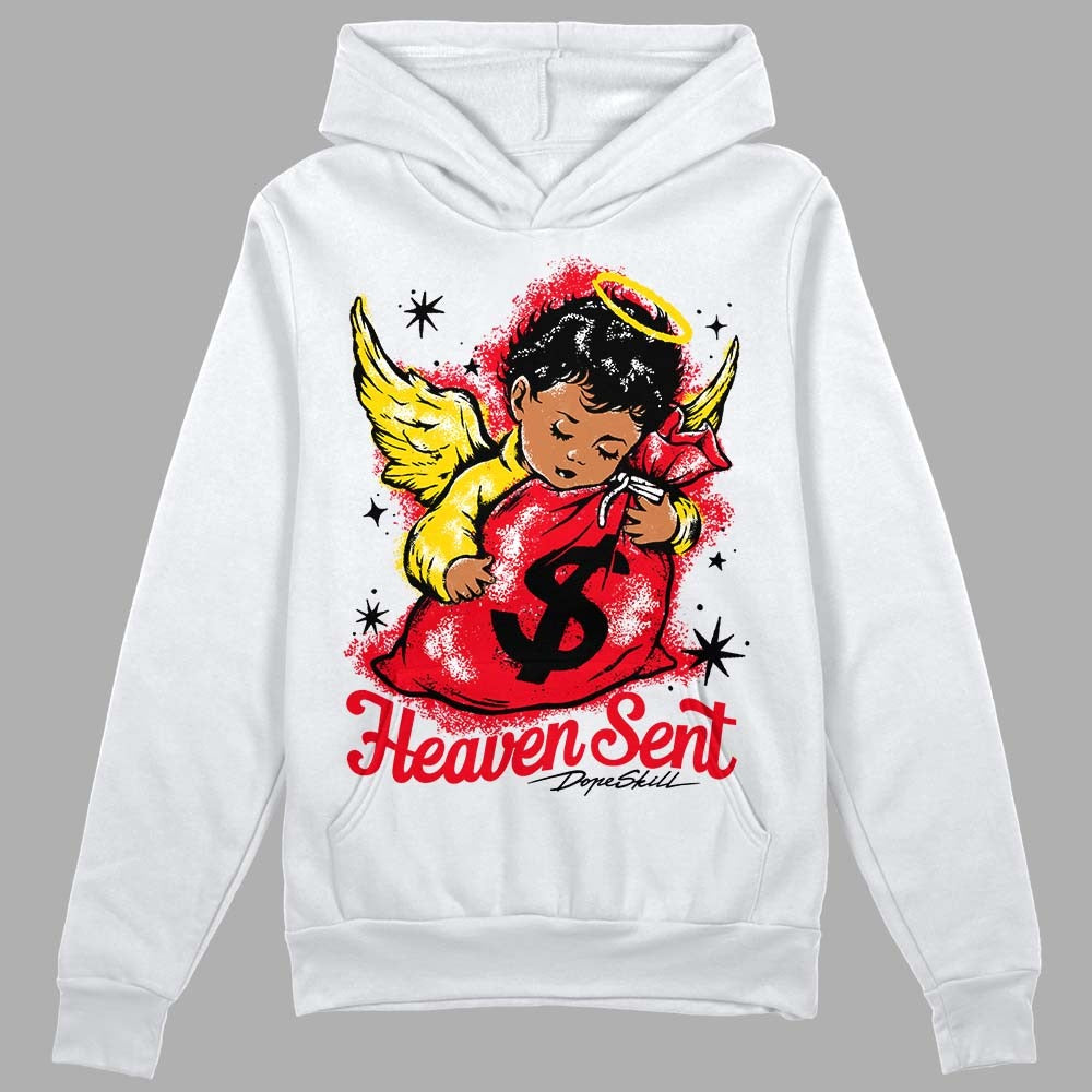 Red Thunder 4s DopeSkill Hoodie Sweatshirt Heaven Sent Graphic