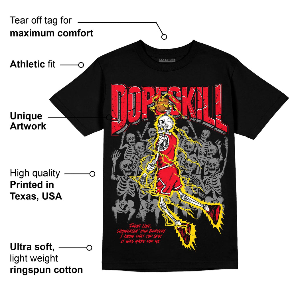 Red Thunder 4s DopeSkill T-shirt Thunder Dunk Graphic