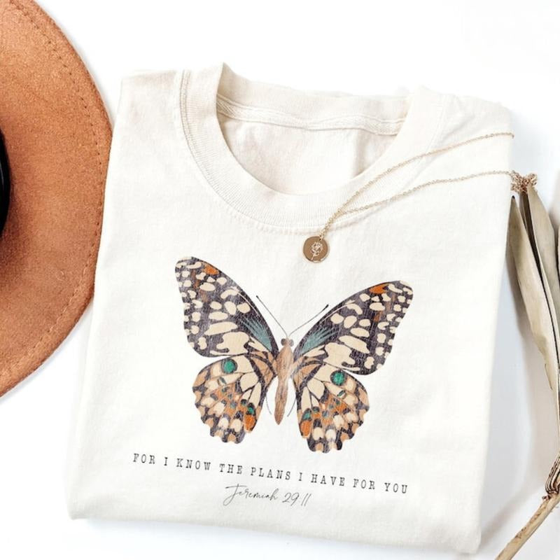 Religious Shirt, Jesus Shirt, For I Know The Plans I Have For You, Christian Shirt, Faith Shirt, Bible Verse, Gildan Shirt Unisex Crewneck