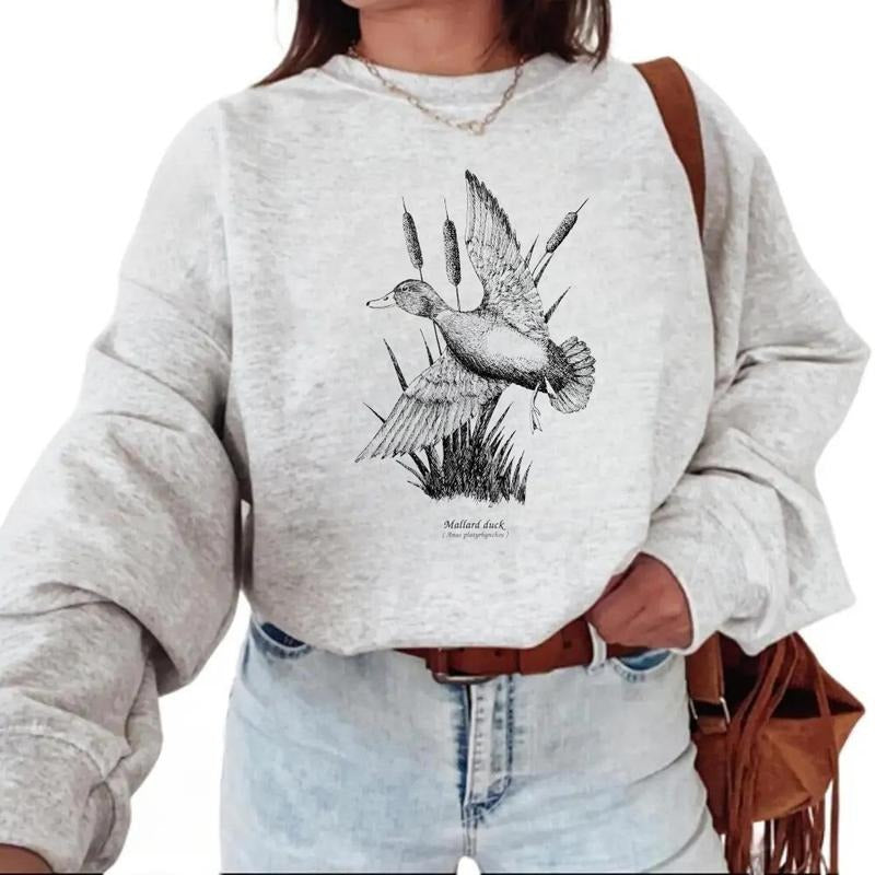 Retro 90s Mallard Duck National Wildlife Hunting Season Sweatshirt Pullover, T-shirt, hoodie Cotton Unisex