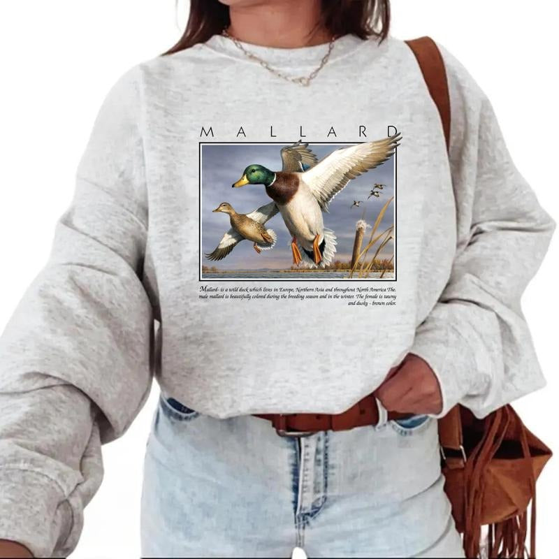 Retro 90s Mallard Duck Vintage Unisex T-shirts, Sweatshirt, Hoodie Cotton