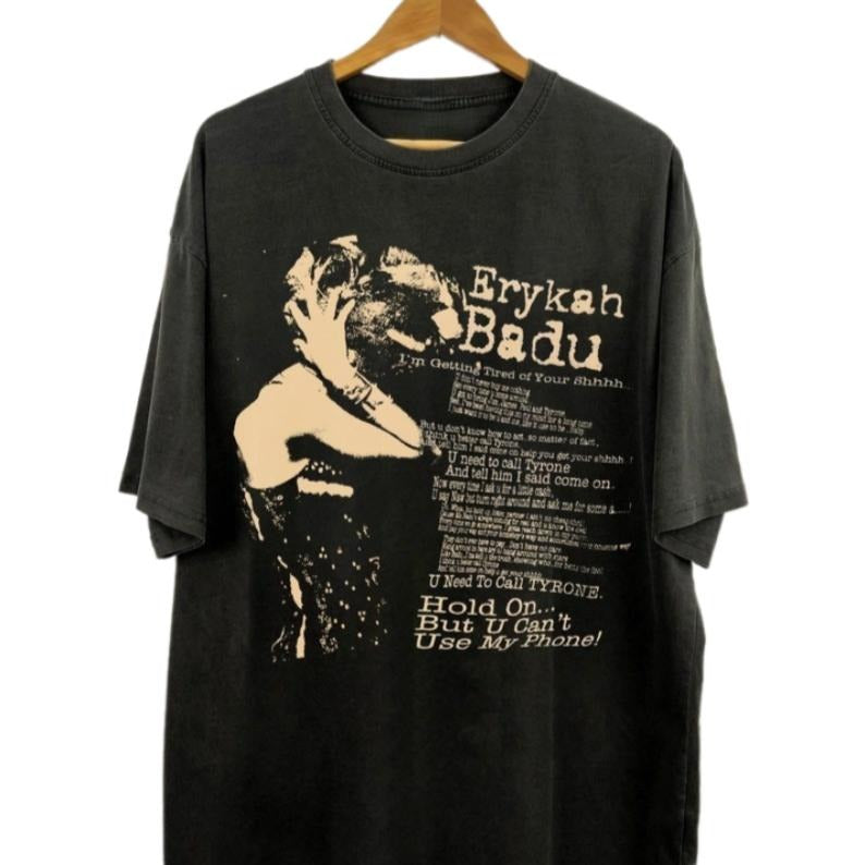 Retro Erykah Badu Shirt, Erykah Vintage Album Shirt, Badu Graphic Unisex Heavy Cotton T-shirt
