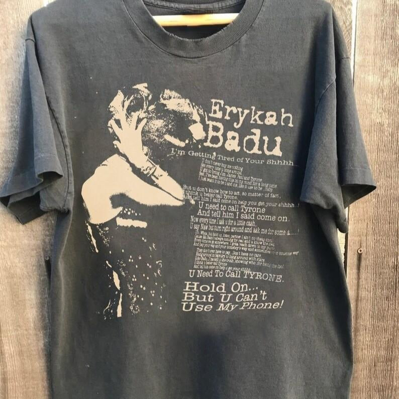 Retro Erykah Badu Shirt, Erykah Vintage Album Shirt, Badu Graphic Unisex Heavy Cotton T-shirt