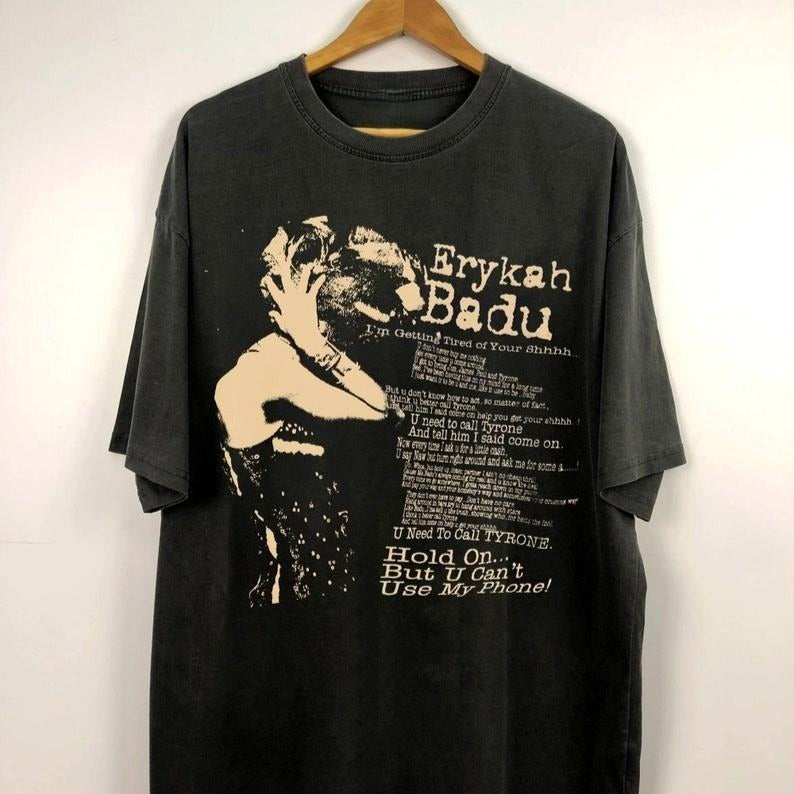 Retro Erykah Badu Shirt, Erykah Vintage Album Shirt, Badu Graphic Unisex Heavy Cotton T-shirt