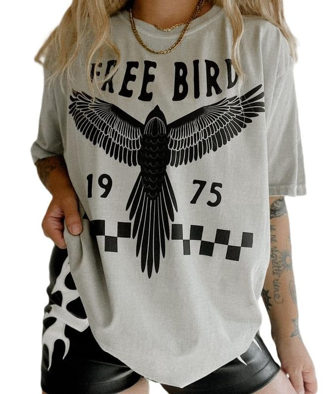 Retro Freebird Graphic Tee, Vintage Inspired T-Shirt, Boho Hippie Tee, Gift For Jugglers, Fashion Trends style 001
