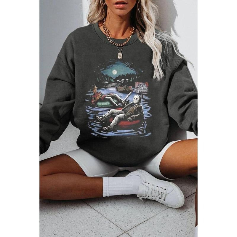 Retro Halloween Horror Movie Sweatshirt, Scream Sweatshirt, Horror Movies Characters Shirt, Halloween Sweatshirt