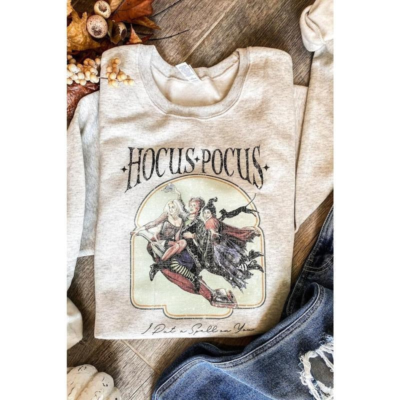 Retro Hocus Pocus Sweatshirt, Sanderson Pullover Sweatshirt, Halloween Sweatshirt, Halloween Horror Movie Shirt, Halloween Party, Halloween Gift, Halloween Sweater