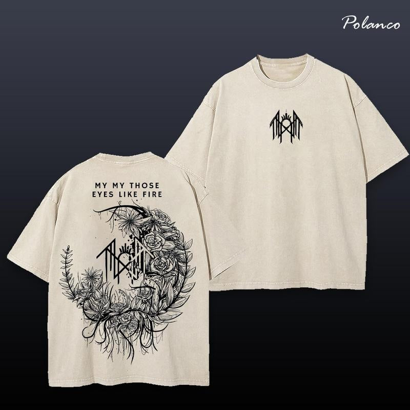 Retro Limited Sleep Token 8.56 Heavy Metal Shirt, Unisex Oversize Rock Band Washed Heavyweight Cotton T-shirt, Gift For Gothic, Gift For Punk , Gift For Grunge, Gift for Emo