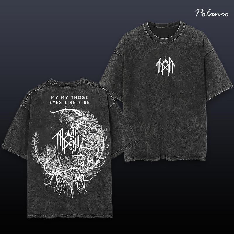 Retro Limited Sleep Token 8.56 Heavy Metal Shirt, Unisex Oversize Rock Band Washed Heavyweight Cotton T-shirt, Gift For Gothic, Gift For Punk , Gift For Grunge, Gift for Emo