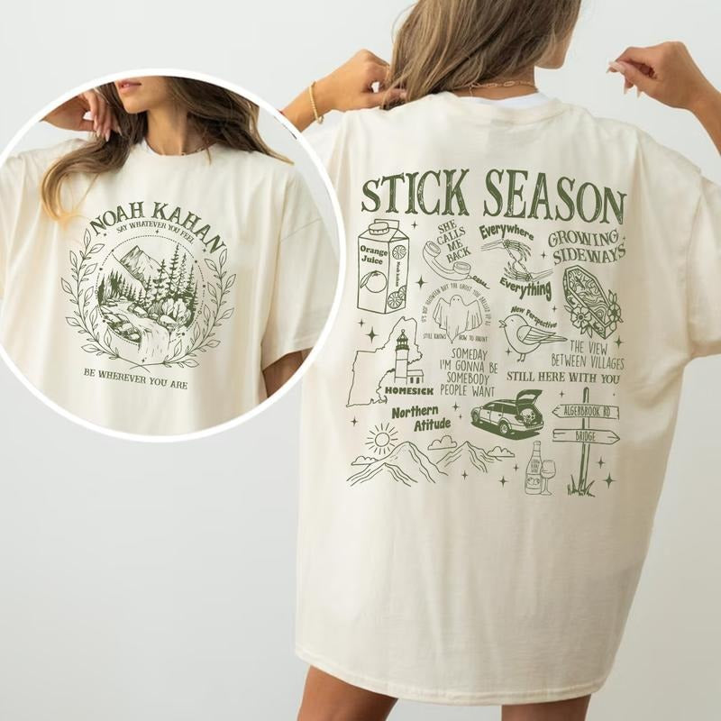 Retro Stick Season Noah Kahnn Lyrics Version 3 Sweatshirt, Stick Season Tour 2024, Country Music Sweatshirt, Hoodie, T Shirt