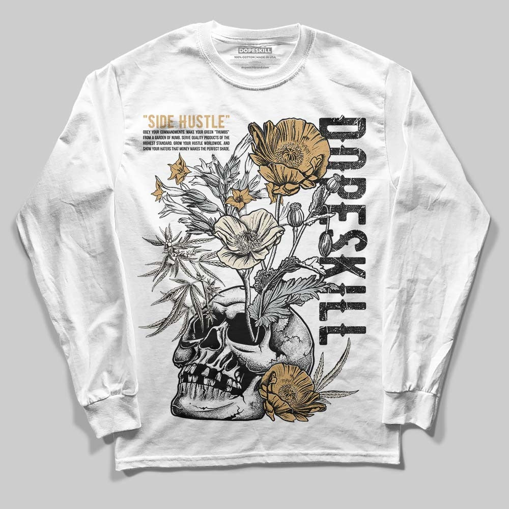 Reverse Metallic 5s DopeSkill Long Sleeve T-Shirt Side Hustle Graphic