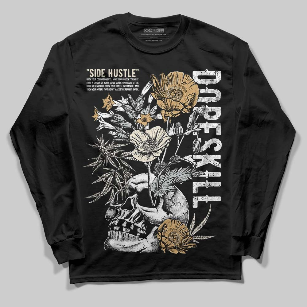 Reverse Metallic 5s DopeSkill Long Sleeve T-Shirt Side Hustle Graphic