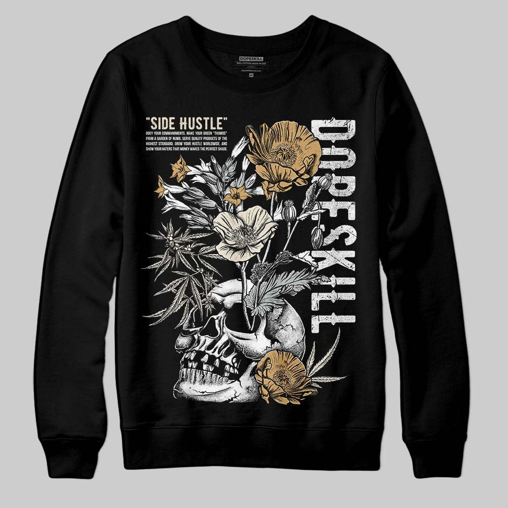 Reverse Metallic 5s DopeSkill Sweatshirt Side Hustle Graphic