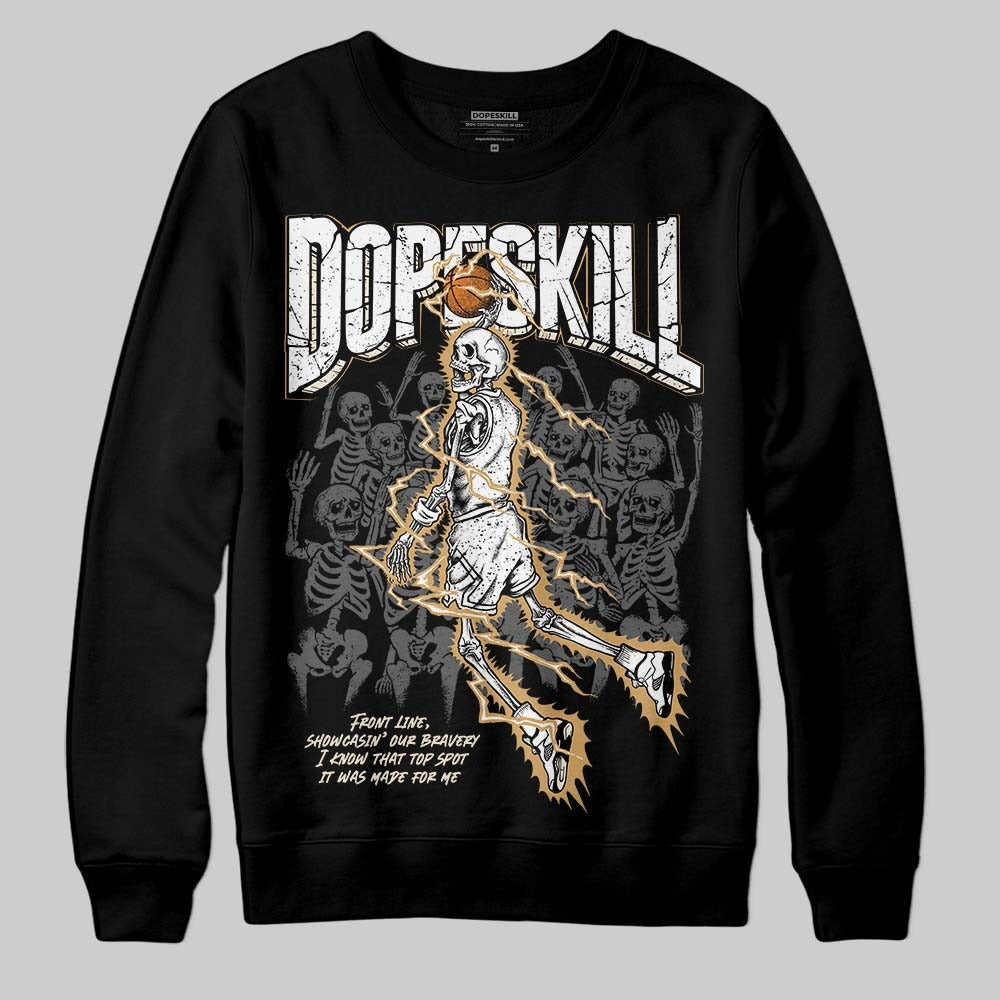 Reverse Metallic 5s DopeSkill Sweatshirt Thunder Dunk Graphic