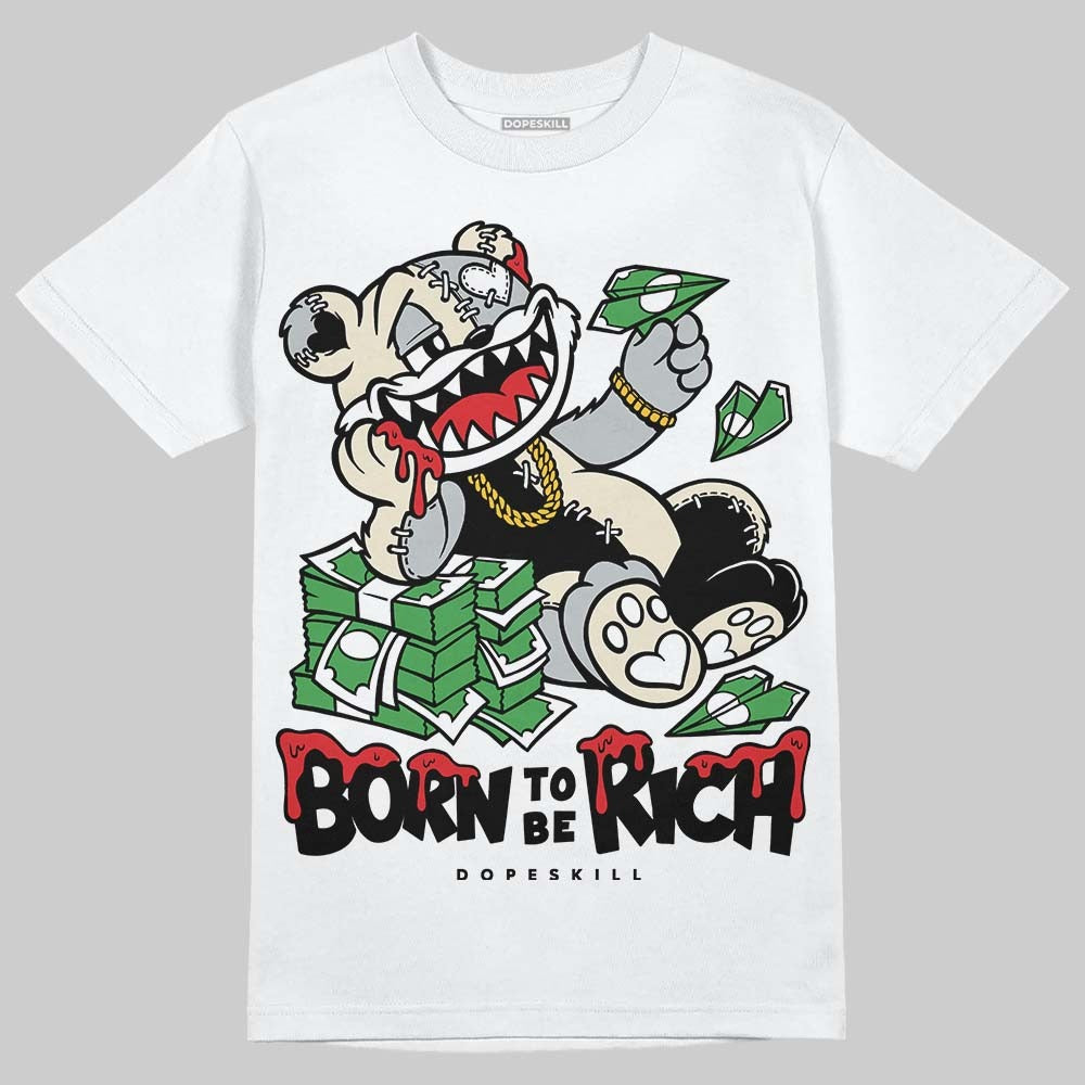 Reverse Metallic 5s DopeSkill T-Shirt Born To Be Rich Graphic