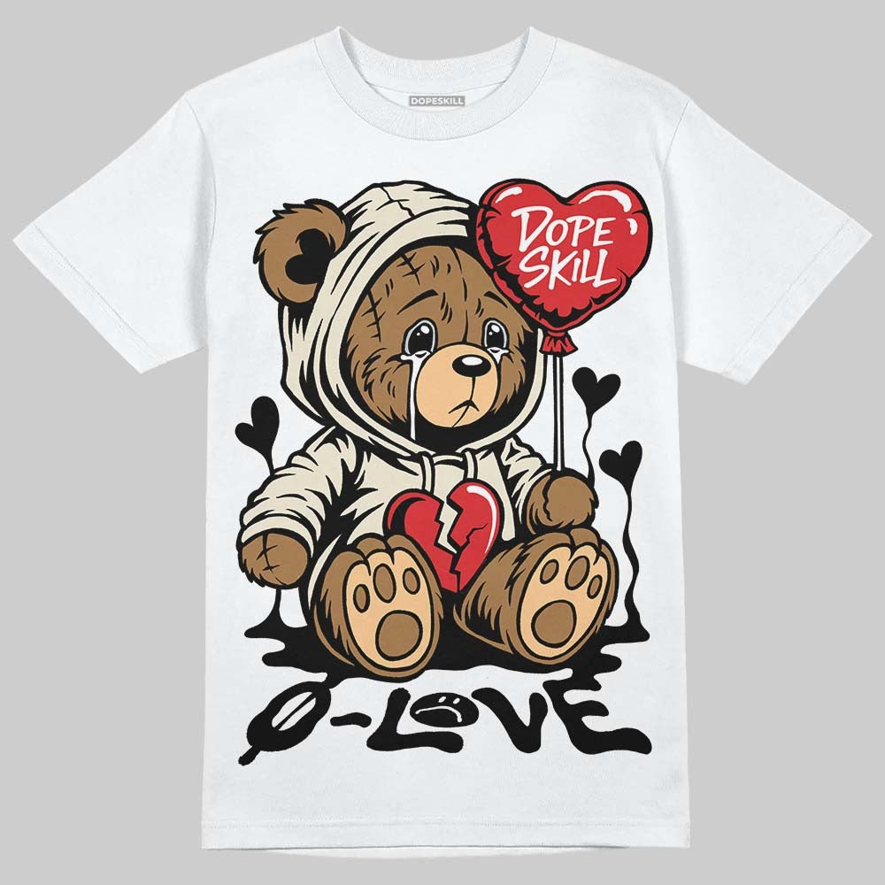 Reverse Metallic 5s DopeSkill T-Shirt Broken Bear Graphic
