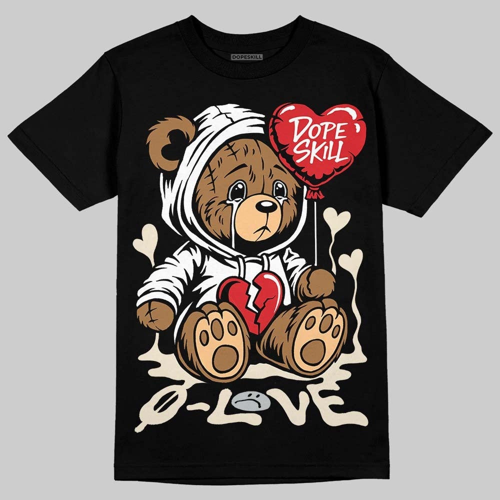 Reverse Metallic 5s DopeSkill T-Shirt Broken Bear Graphic