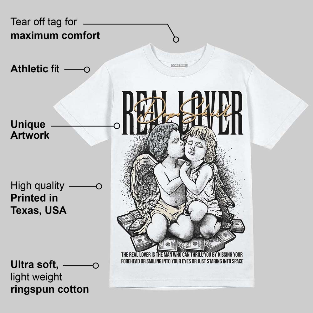 Reverse Metallic 5s DopeSkill T-Shirt Real Lover Graphic