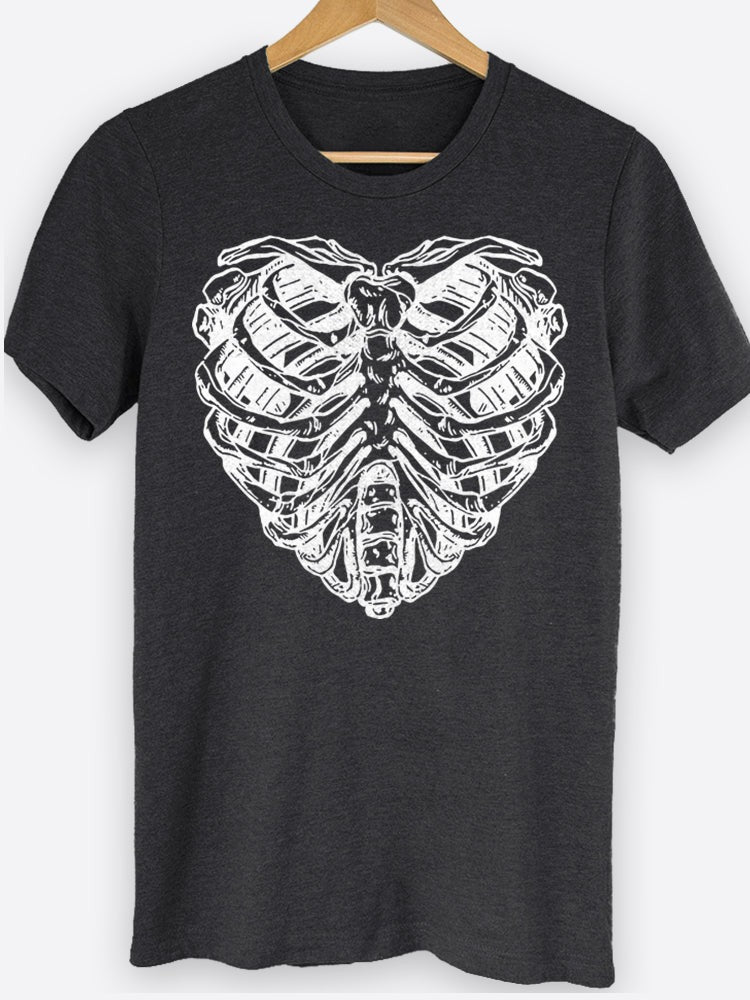 Rib Cage Heart Graphic Tee