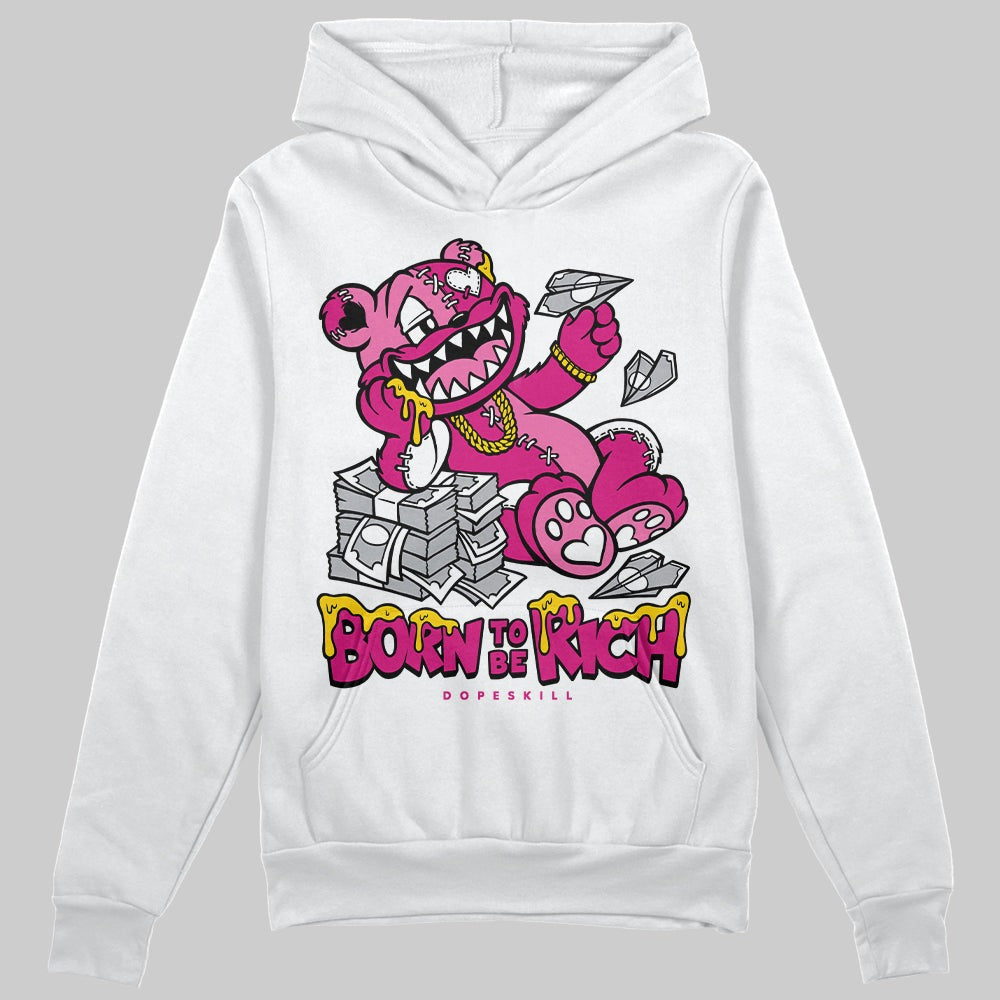 Rick RO Pink Leather Sneakers DopeSkill Hoodie Sweatshirt Born To Be Rich Graphic