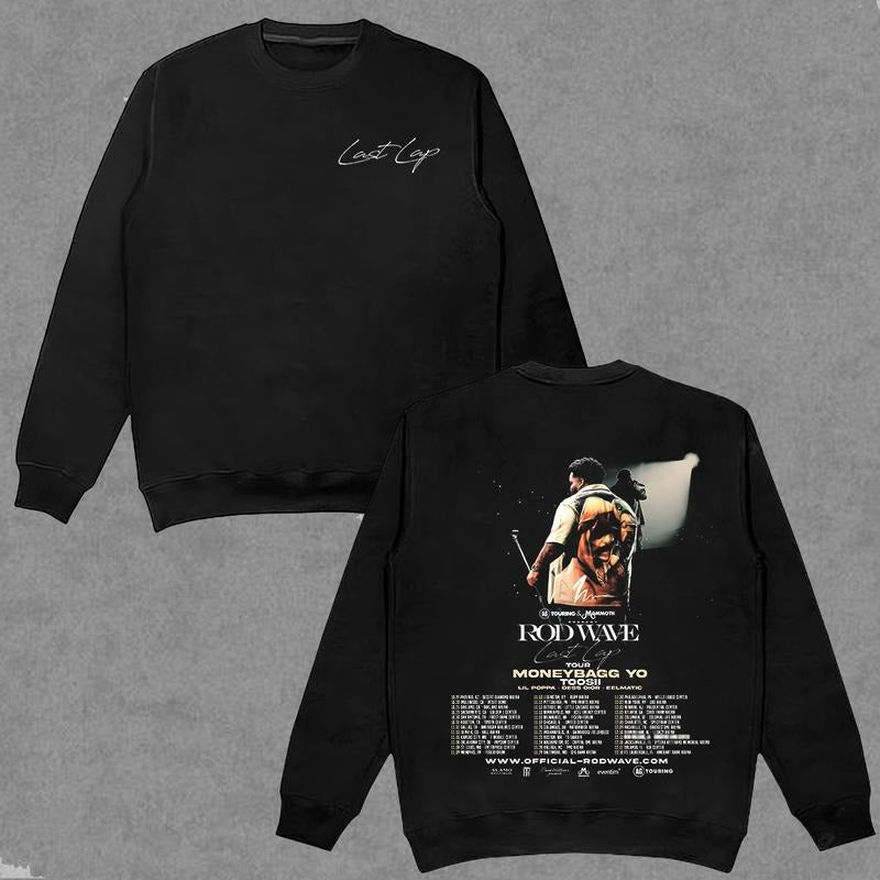 Rod Wave Last Lap Sweatshirts,T-Shirt & Hoodie, Graphic T-Shirt, Rapper Shirt Rap Tee, Vintage Y2K, Hoodie, Sweatshirt Clothing Cotton