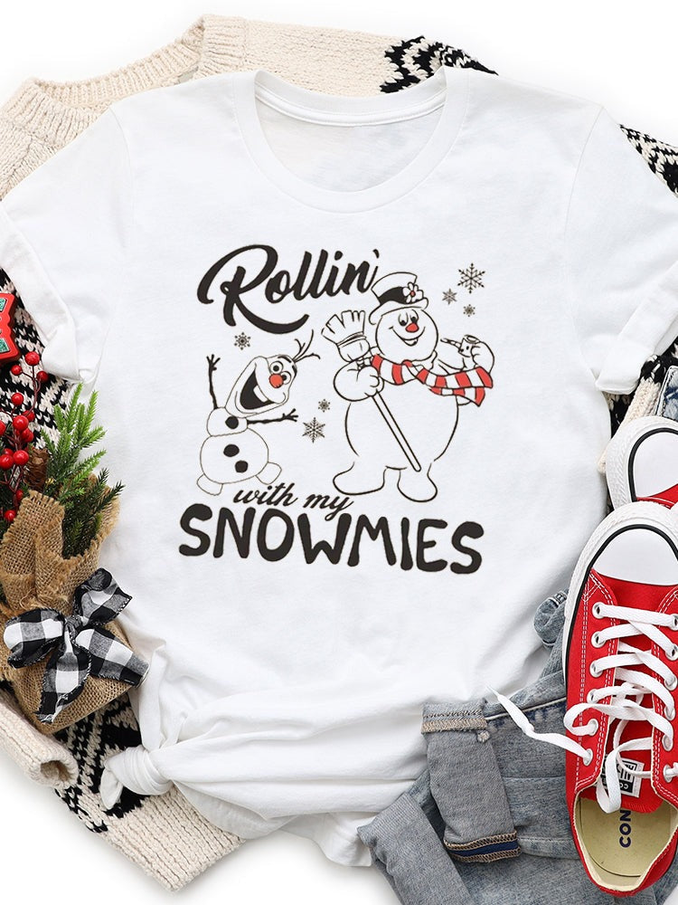 Rollin' With My Snowmies Graphic Tee