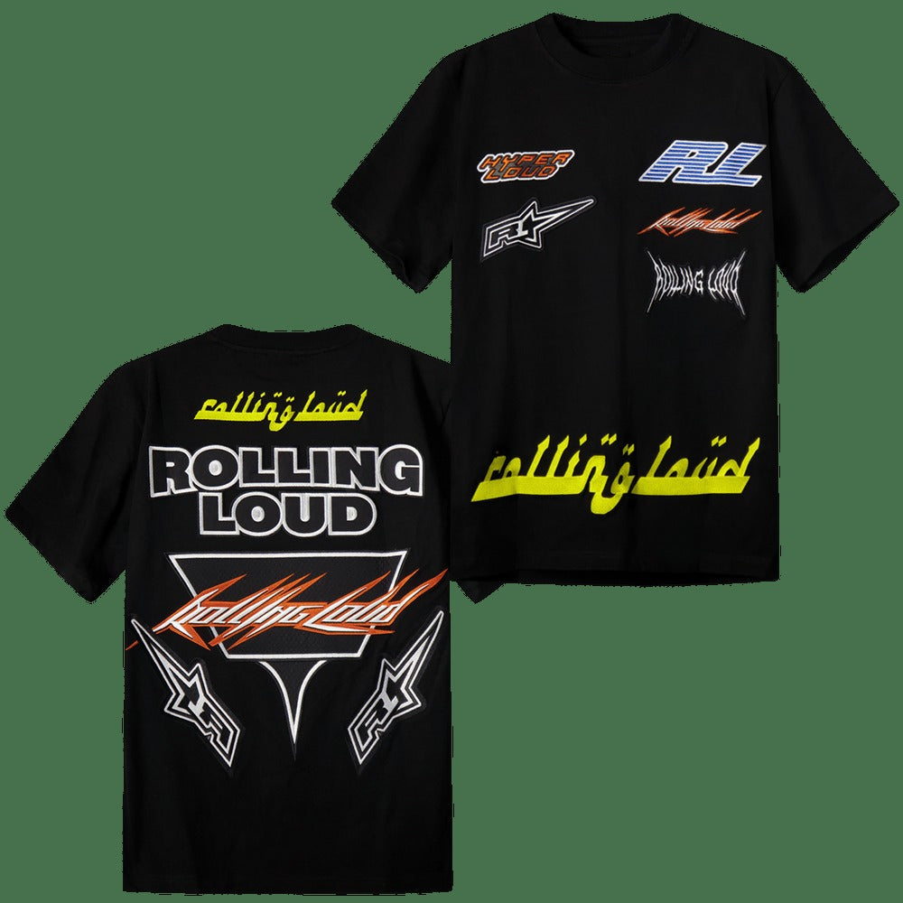Rolling Loud Merch RL Super Moto World Tour Black T-Shirt Gifts For Music Fans Gift for Brother