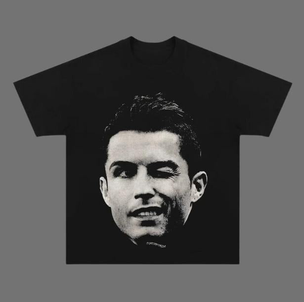 Ronaldo Wink T-Shirt, Ronaldo Vintage Tee, Unisex Soccer Shirt, Sport Graphic Tees, Menswear Womenswear Streetwear