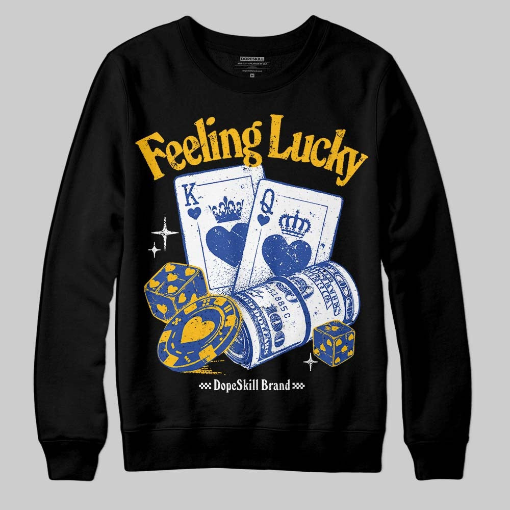Royal Blue Collection DopeSkill Sweatshirt Feeling Lucky Graphic