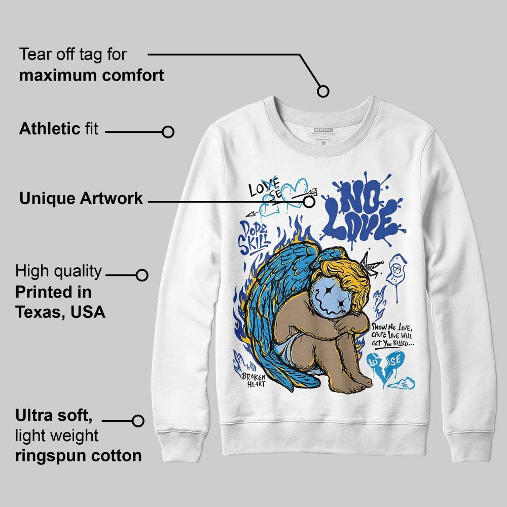 Royal Blue Collection DopeSkill Sweatshirt No Love Graphic