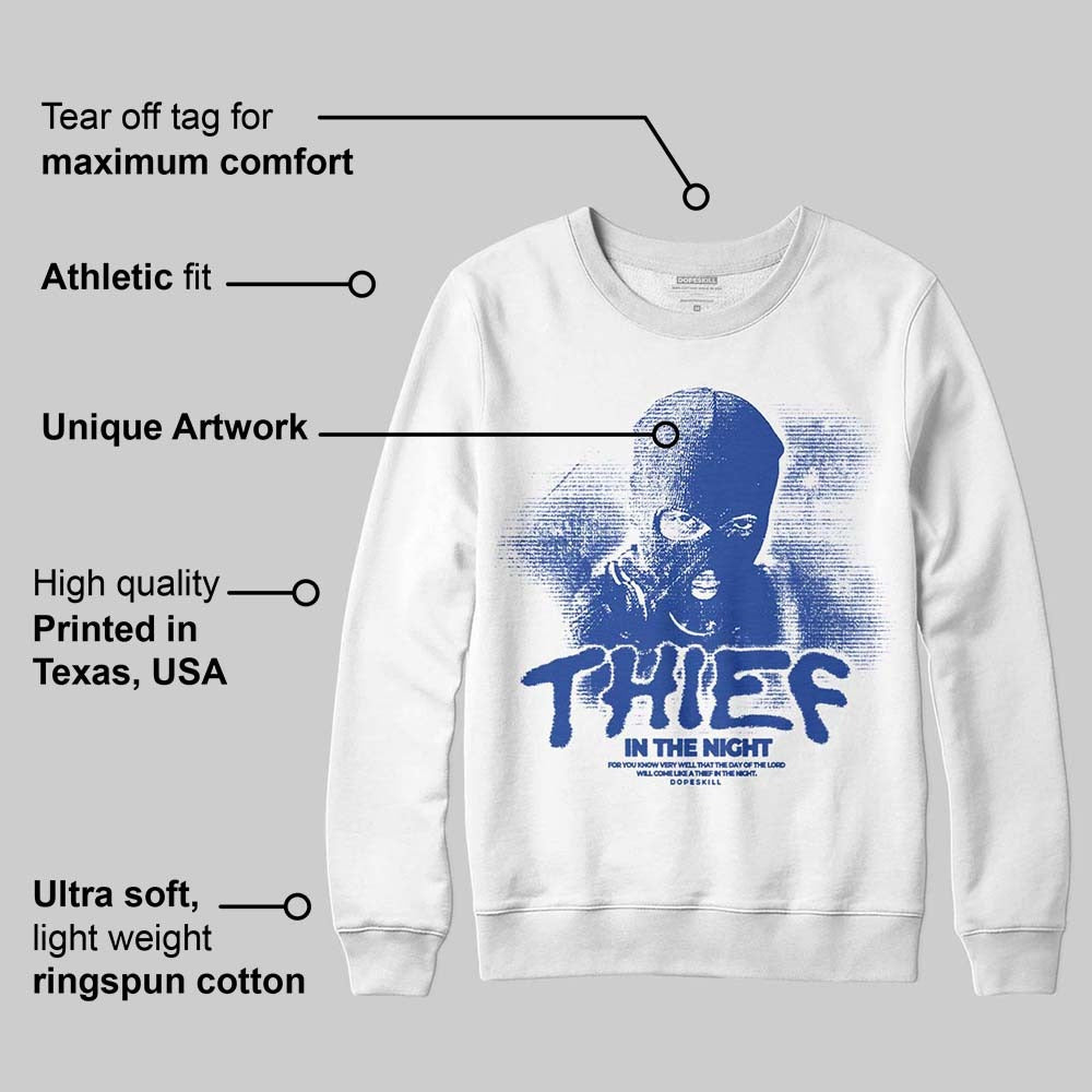 Royal Blue Collection DopeSkill Sweatshirt Thief In The Night Graphic