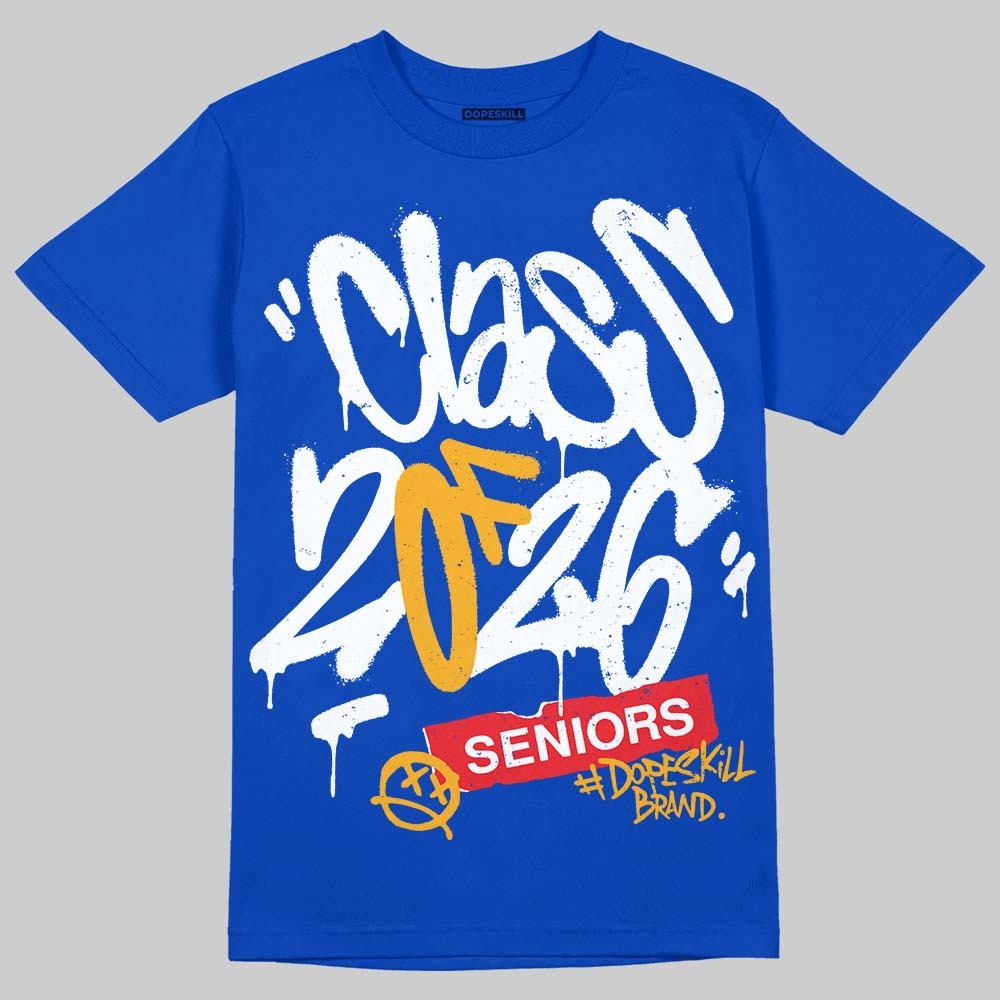 Royal Blue Collection DopeSkill T-Shirt Class of 2026 Graphic