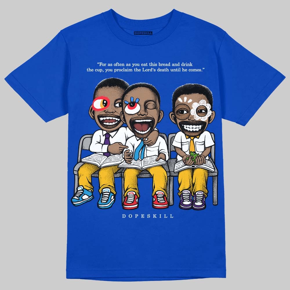 Royal Blue Collection DopeSkill T-Shirt First Sunday Graphic