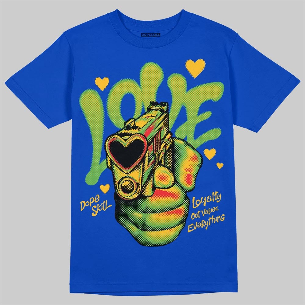 Royal Blue Collection DopeSkill T-Shirt Love Shot Graphic